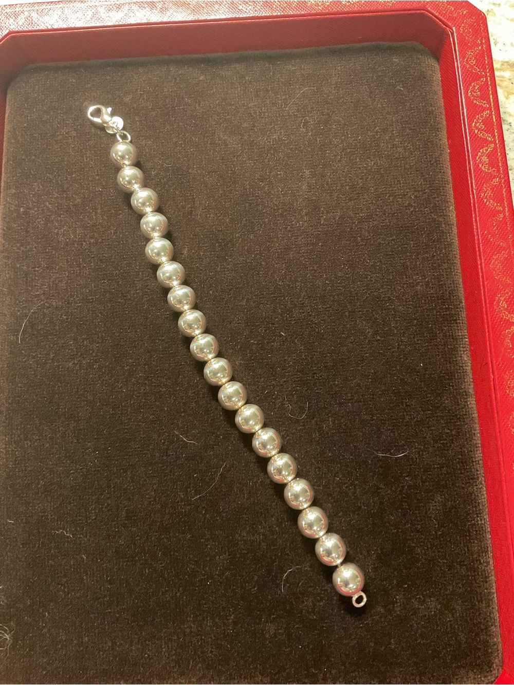 Elegant Silver Beaded Bracelet - Timeless Shine